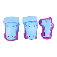 Набор защиты Tech Team Safe fit teens 3.0, цвет голубой (размер L)